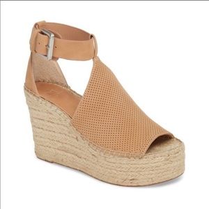 Marc Fisher Tan Annie Wedge sandal 8